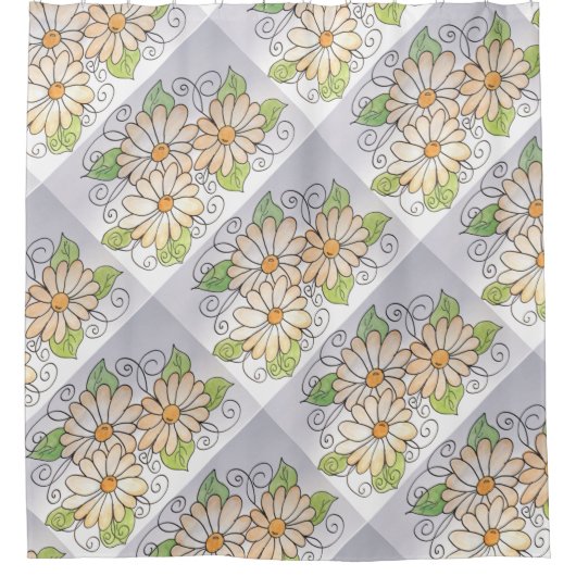 Icy Orange Duschvorhang (Vorderseite)