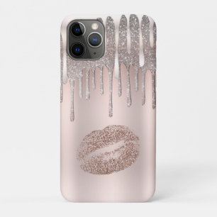 Icy Pink Silver Lips Diamond Glitzer Sparkor Tropf Case-Mate iPhone Hülle