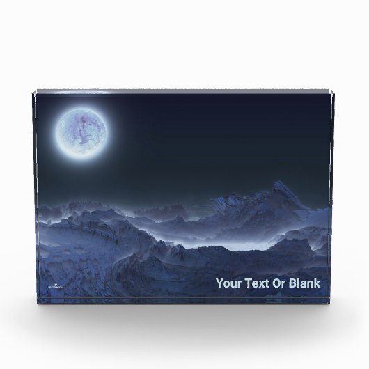 Icy Planet, Frozen Moon Fotoblock (Vorderseite)