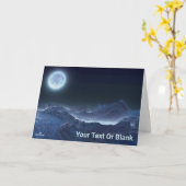 Icy Planet, Frozen Moon Karte (Gelbe Blume)