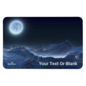 Icy Planet, Frozen Moon Magnet (Horizontal)