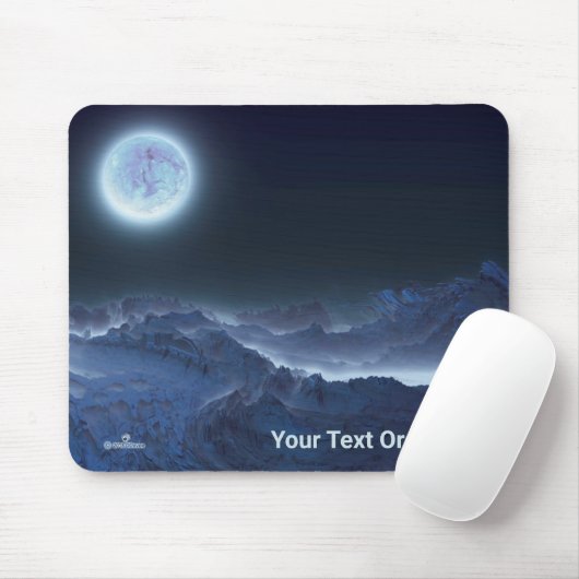Icy Planet, Frozen Moon Mousepad (Mit Mouse)