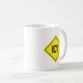 Icy Road Sign | Klassische Tasse (VorderseiteRechts)