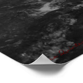 Icy Rocks im Fluss Poster (Ecke)