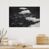 Icy Rocks im Fluss Poster (Küche)