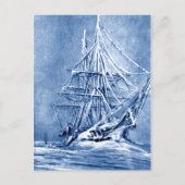 Icy Ship Postcard Postkarte (Vorderseite)