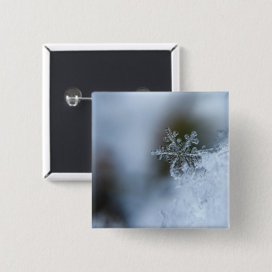 Icy Snowflake Button (Vorne & Hinten)