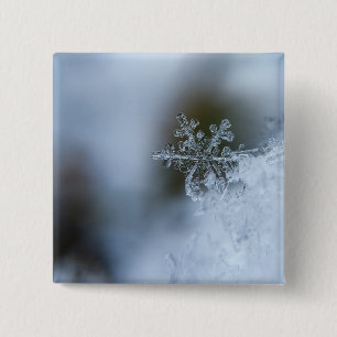 Icy Snowflake Button