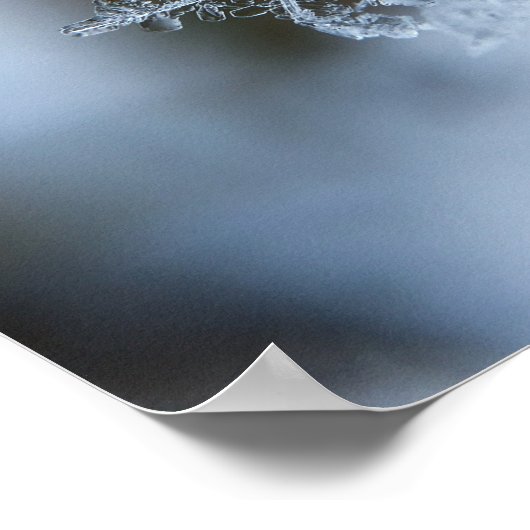 Icy Snowflake Poster (Ecke)