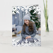 Icy Snowflakes Custom Foto (Vorderseite)