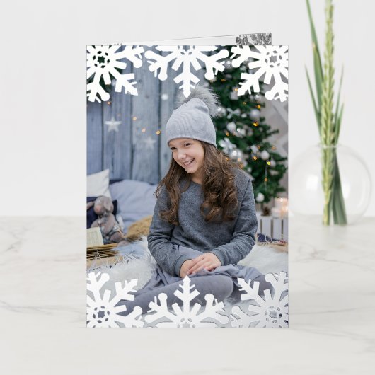 Icy Snowflakes Custom Foto (Vorderseite)