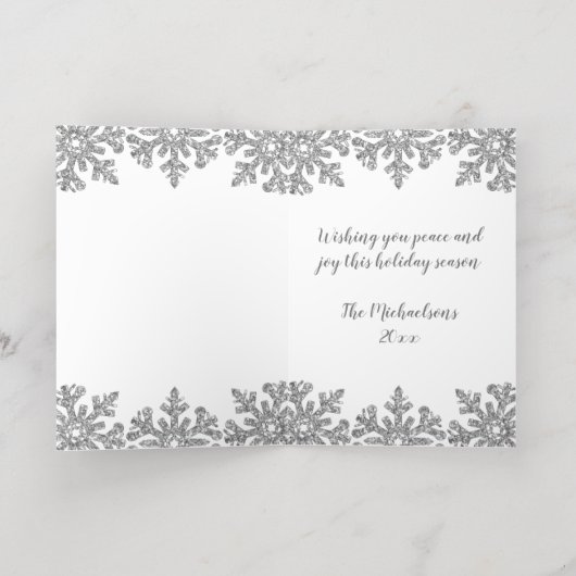 Icy Snowflakes Custom Foto (Innen Abgelegt)