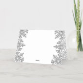 Icy Snowflakes Custom Foto Christmas (Rückseite)