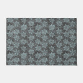 Icy Snowflakes Snowflakes Design Fußmatte (Vorderseite)