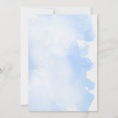 Icy Snowmärchen Hochzeit Verlobung Einladung (Rückseite)