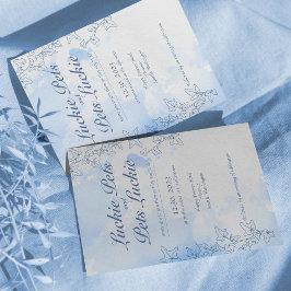 Icy Snowmärchen Hochzeit Verlobung Einladung