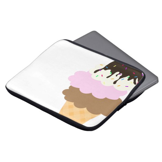 Icy Süße Laptopschutzhülle (Vorne Oben)