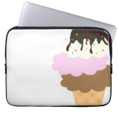 Icy Süße Laptopschutzhülle (Vorderseite)