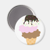 Icy Süße Magnet (Vorderseite/Rückseite)