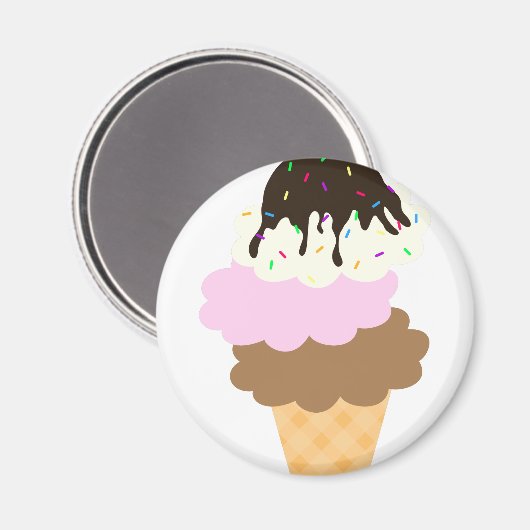 Icy Süße Magnet (Vorderseite/Rückseite)