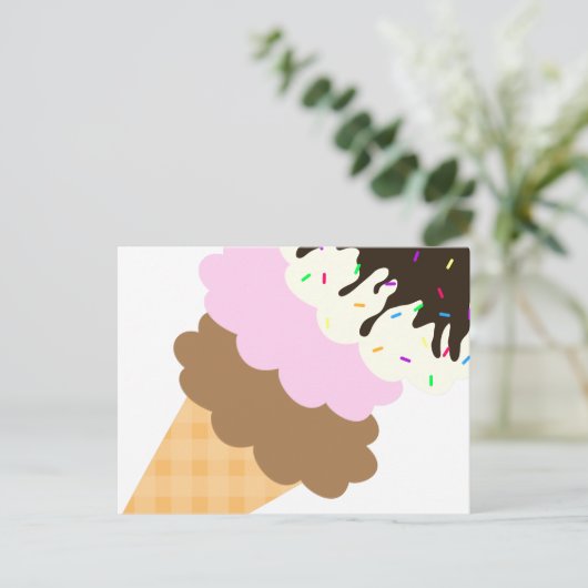 Icy Sweetness Postkarte (Stehend Vorderseite)