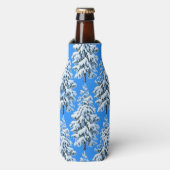 Icy Tree Dreams Snowy Forest Flaschenkühler (Flaschenvorderseite)