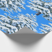 Icy Tree Dreams Snowy Forest Geschenkpapier (Ecke)