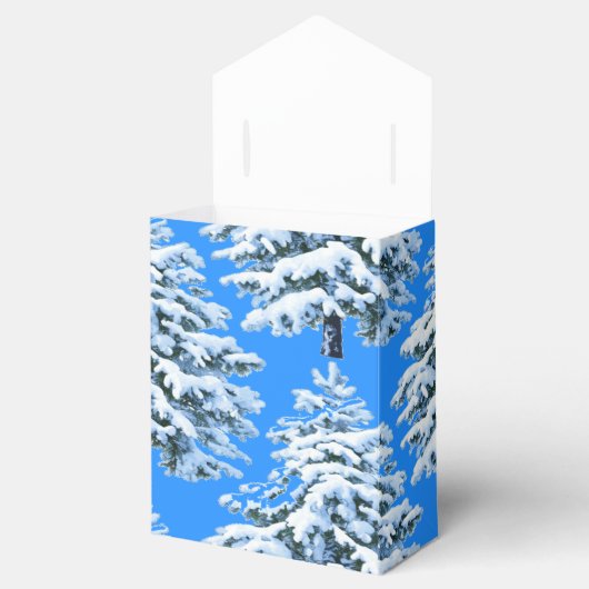 Icy Tree Dreams Snowy Forest Geschenkschachtel (Geöffnet)
