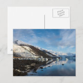 Icy Uni Fjord Postkarte (Vorne/Hinten)