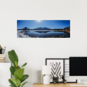 Icy Vermilion Lake Bergrelevue Panorama Poster (Heimbüro)
