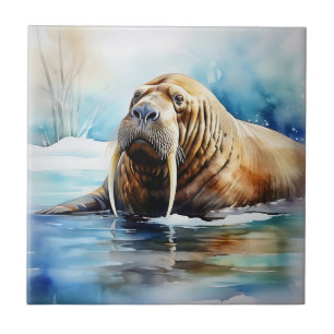 Icy Water Walrus Serene Fliese