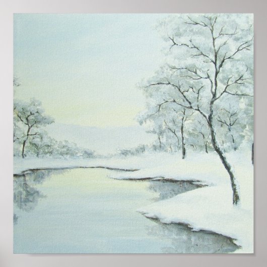 Icy Winter Landscape Fine Art Print Poster (Vorne)