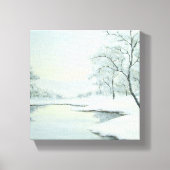 Icy Winter Landschaft Canvas Print Leinwanddruck (Vorderseite)