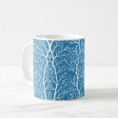 Icy Winter Pattern Coffee Tasse (Vorderseite Links)