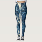 Icy Winter Pattern Leggings (Vorderseite)