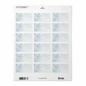 Icy Winter White Snowflake Mailadresse Label Adressaufkleber (Vorne)