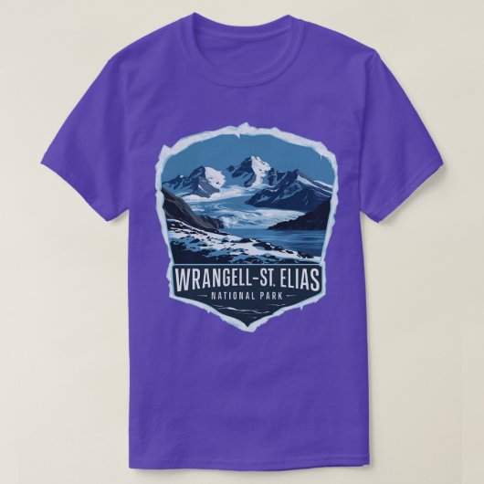 Icy Wrangell St Elias National Park TShirt (Design vorne)