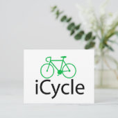 iCycle Postkarte (Stehend Vorderseite)