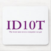 ID10T Mousepad (Vorne)