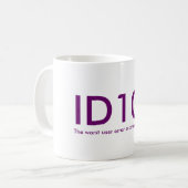 ID10T Tasse (Vorderseite Links)