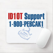 ID10T Unterstützung Mousepad (Mit Mouse)
