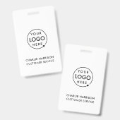 ID Abzeichen Card Firmenmitarbeiter Benutzerdefini Ausweis (Vorder- & Rückseite)