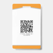 ID Abzeichen Einfache Logo-Vorlage Mitarbeiter-Fot Ausweis (Rückseite)