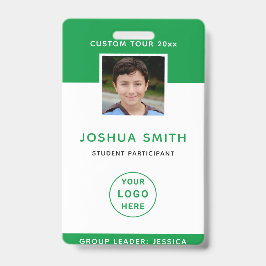 ID Abzeichen Foto Vorlage Schule Tour Musik Tour Ausweis
