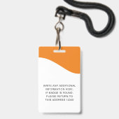 ID-Abzeichen mit Lanyards für Geschäftsmitarbeiter Ausweis (Rückseite mit Schlüsselband)