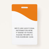 ID-Abzeichen mit Lanyards für Geschäftsmitarbeiter Ausweis (Rückseite)