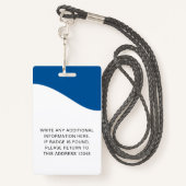 ID-Abzeichen mit Lanyards für Geschäftsmitarbeiter Ausweis (Rückseite mit Schlüsselband)