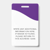 ID-Abzeichen mit Lanyards für Geschäftsmitarbeiter Ausweis (Back)