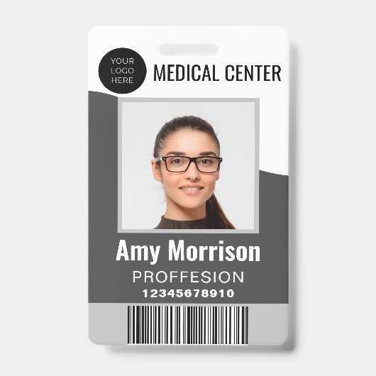 ID-Abzeichen mit Lanyards für Geschäftsmitarbeiter Ausweis (Front)