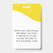 ID-Abzeichen mit Lanyards für Geschäftsmitarbeiter Ausweis (Back)